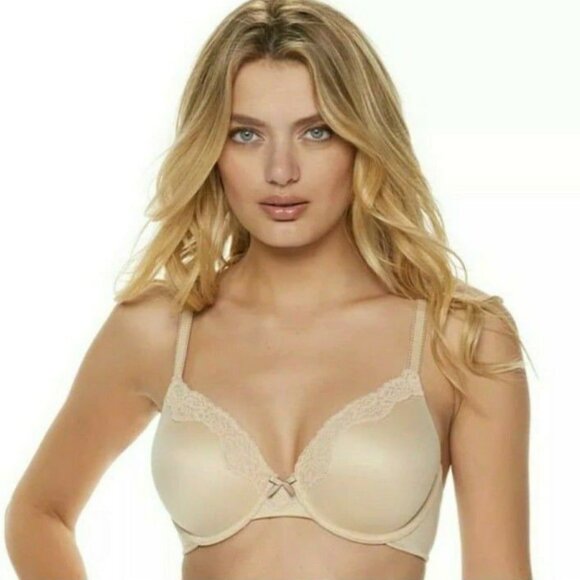 Maidenform Women Bra Full Fit Underwire Comfort Soft Cup Beige Tan Size 38D NEW - Picture 1 of 10